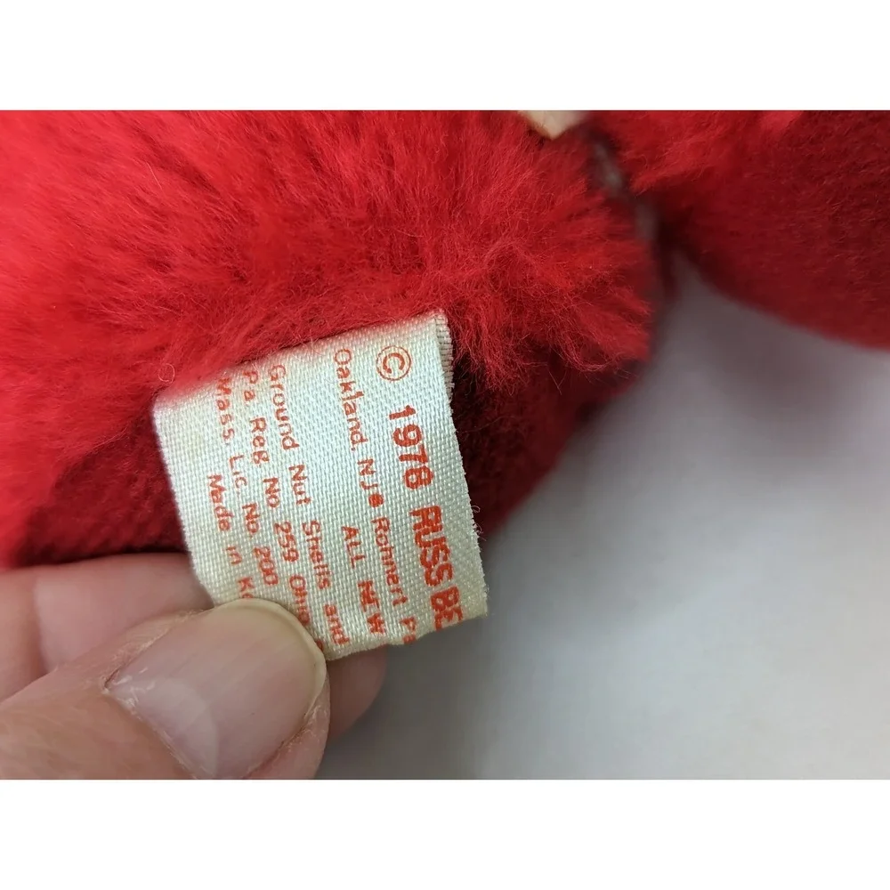Russ‎ Santa Claus Bean Plush 4 Inch 1978 Stuffed Animal Toy